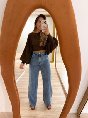 Calça Wide Leg Cielo