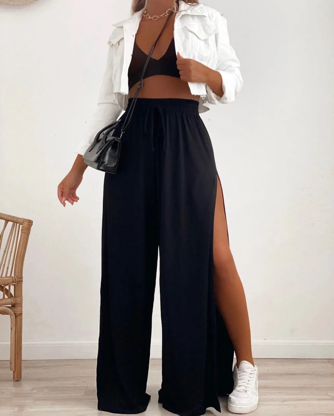 Calça Pantalona Mariana Black - Imagem 3