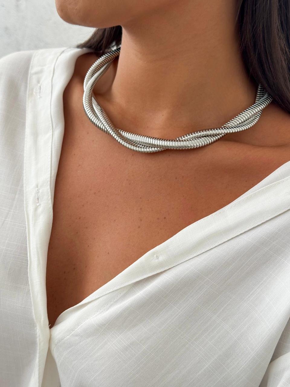 Conjunto Choker e Brinco Aria - Imagem 4