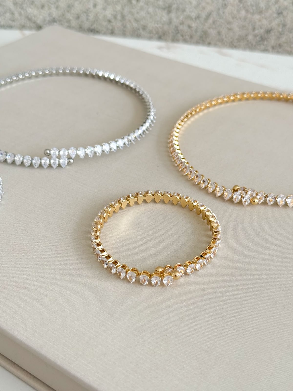 Conjunto Choker e Bracelete Brilhos - Imagem 2