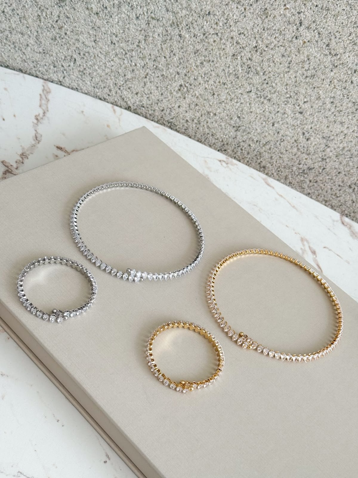 Conjunto Choker e Bracelete Brilhos - Imagem 3