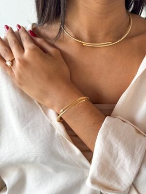Conjunto Choker e Bracelete Eny