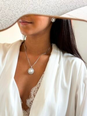 Conjunto Colar e Brincos Perla