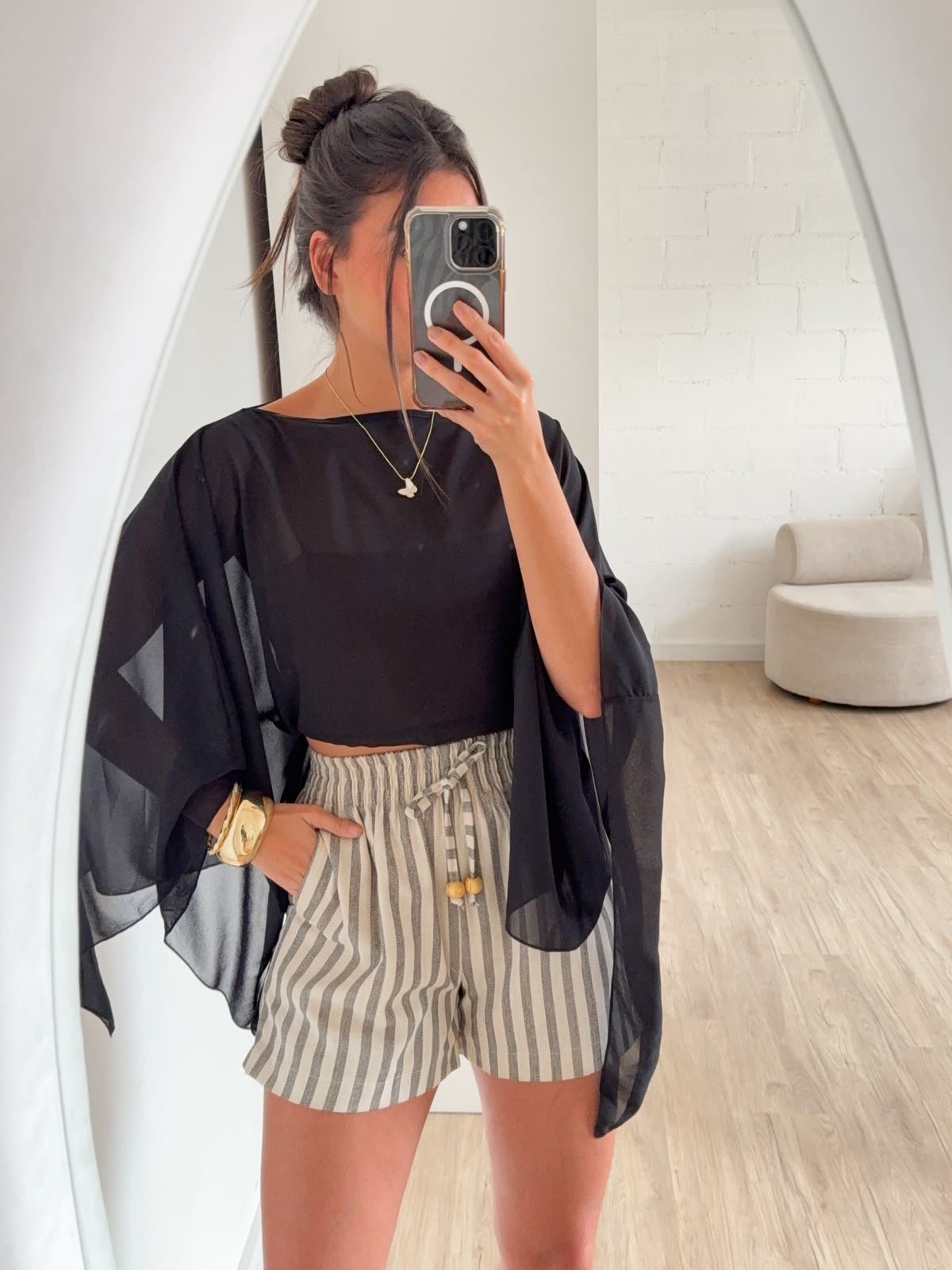 Short Astrid Listrado - Imagem 2