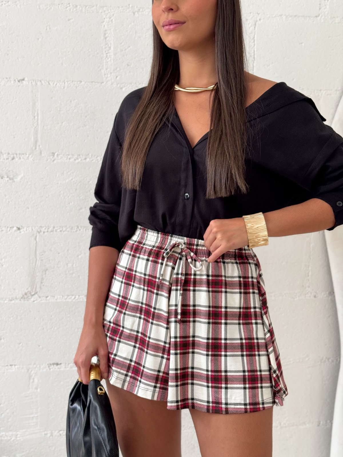 Short Maya Xadrez - Imagem 2