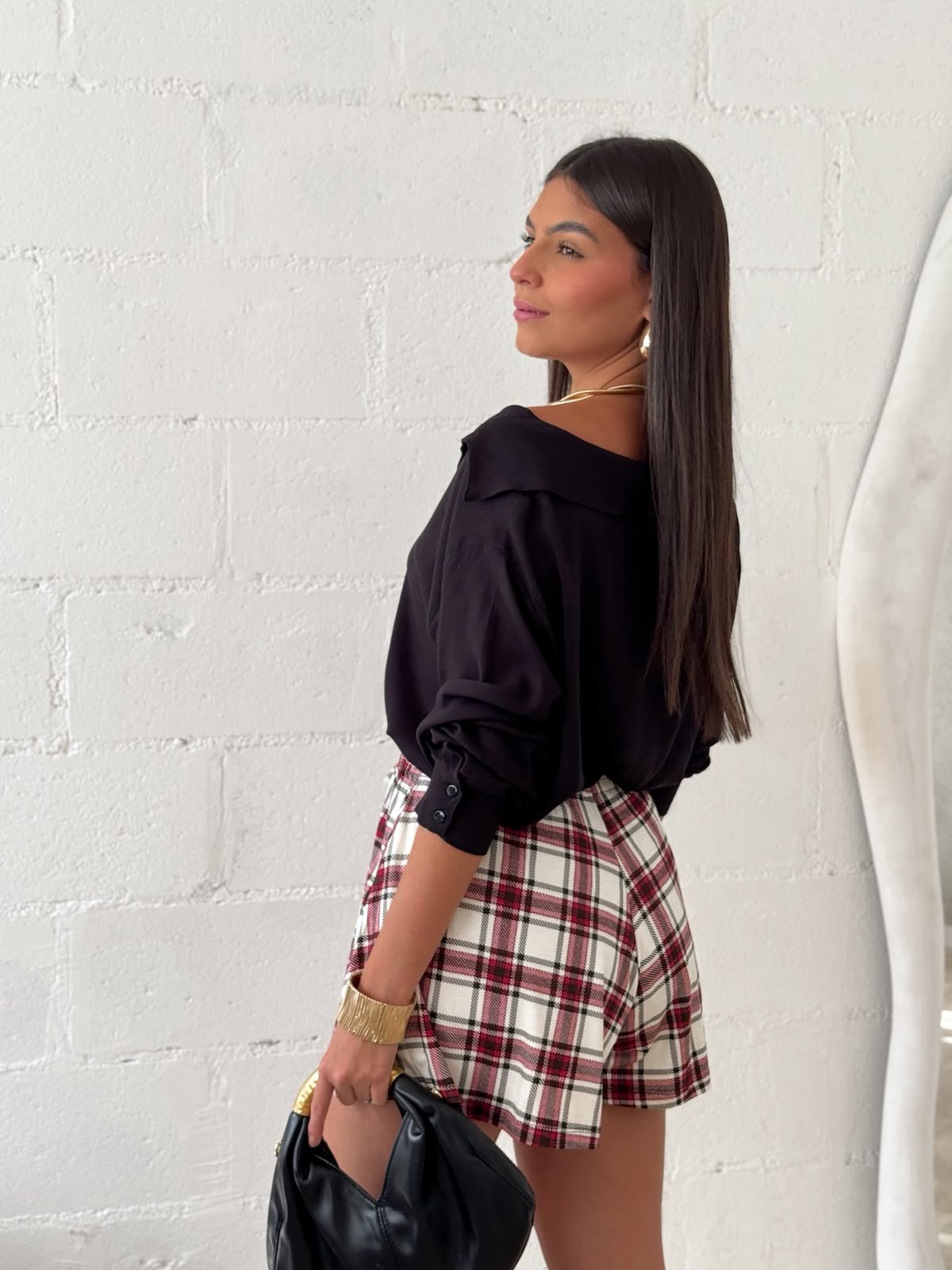 Short Maya Xadrez - Imagem 4